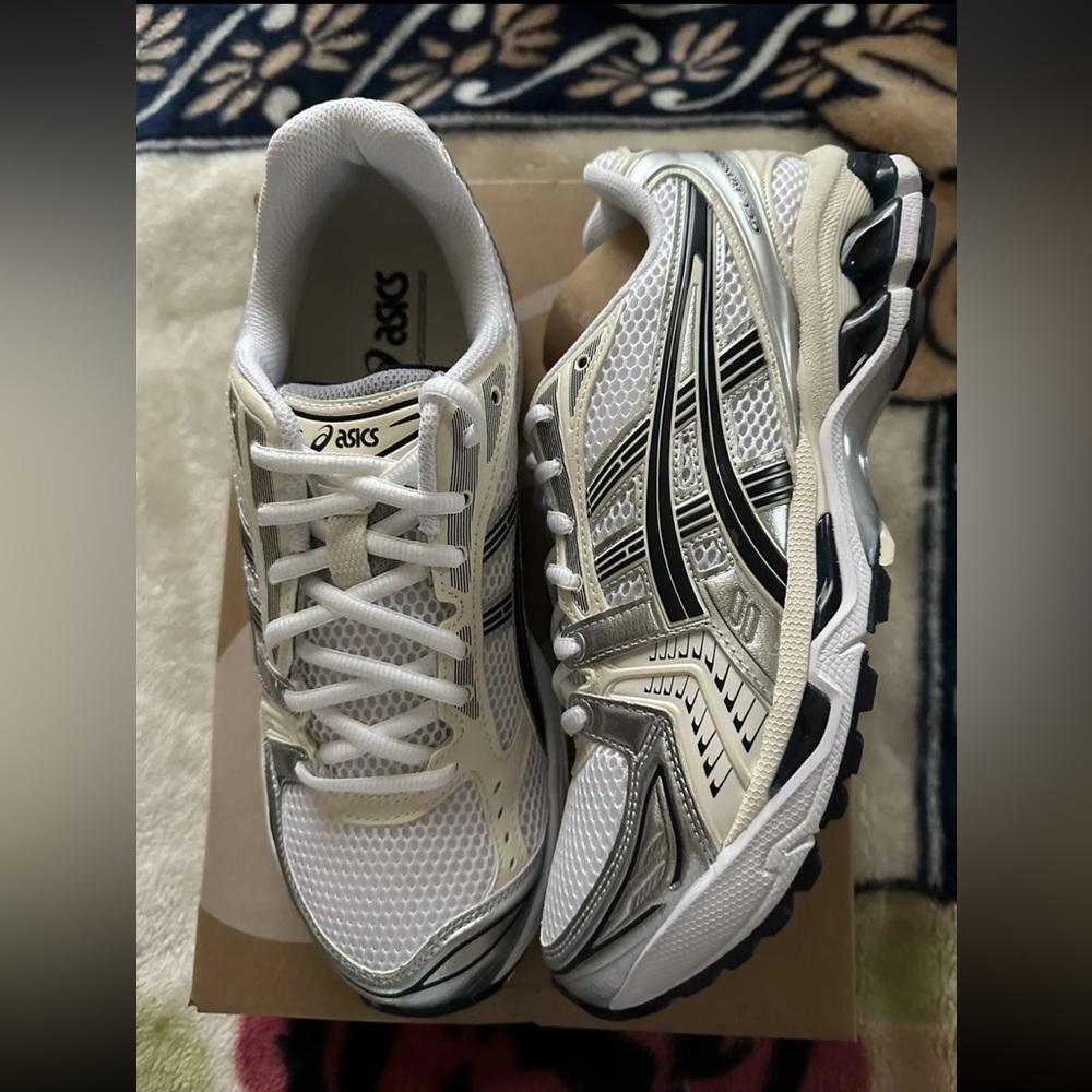 New ASICS Gel Kayano 14 Low White Cream Midnight 10.5